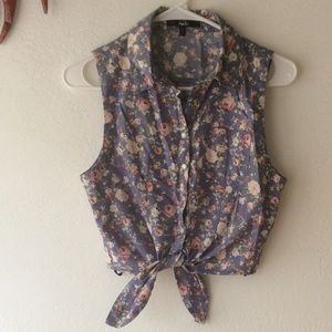 Floral vintage button down